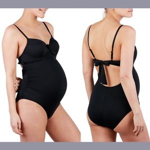 NEW Cache Coeur‎ [ Maternity 40 C/D ] Monaco One Piece Swimsuit in Black